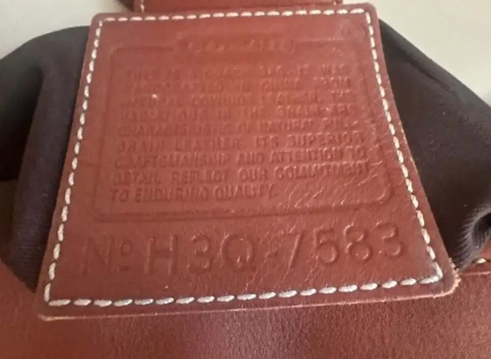 Coach Vintage Brown Leather Buckle Hobo Shoulder Bag 7583